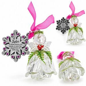 Gloria Duchin Sister Snowflake Angel Christmas Ornaments